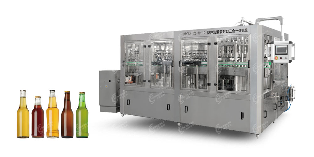 三合一玻璃瓶啤酒灌裝機(jī)-4