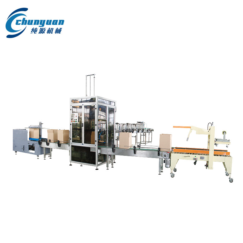 全自動(dòng)開箱、裝箱、封箱機(jī)組